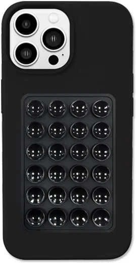 SBG Silliconen Zelfklevende Zuignapjes Sticker Telefoon Houder Zwart afbeelding 1
