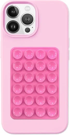 SBG Silliconen Zelfklevende Zuignapjes Sticker Telefoon Houder Roze afbeelding 1