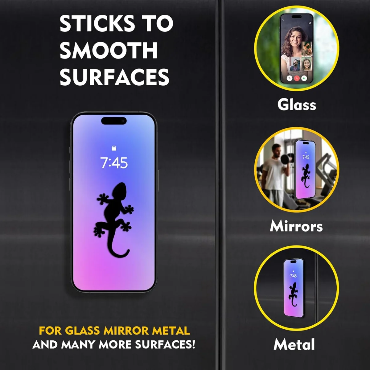 SBG Silliconen Zelfklevende Zuignapjes Sticker Telefoon Houder Roze afbeelding 4