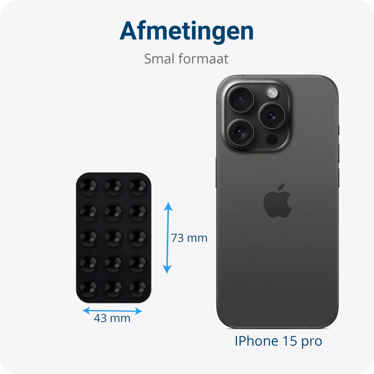 SBG Silliconen Zelfklevende Dubbelzijdige Zuignappen Telefoon Houder Zwart afbeelding 5