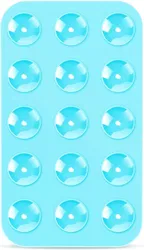 SBG Silliconen Zelfklevende Dubbelzijdige Zuignappen Telefoon Houder Lichtblauw afbeelding