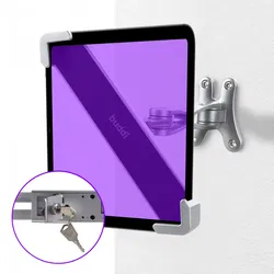 Buddi Lock Tablethouder Muur Schroefbevestiging Anti-Diefstal met Slot Zwart afbeelding
