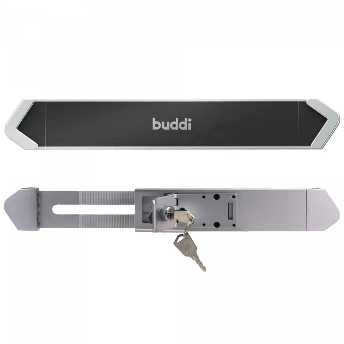 Buddi Lock Tablethouder Muur Schroefbevestiging Anti-Diefstal met Slot Zwart afbeelding 6
