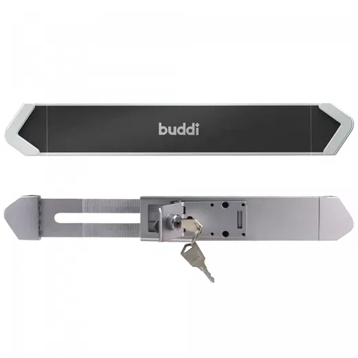Buddi Lock Tablethouder Muur Schroefbevestiging Anti-Diefstal met Slot Zwart afbeelding 6