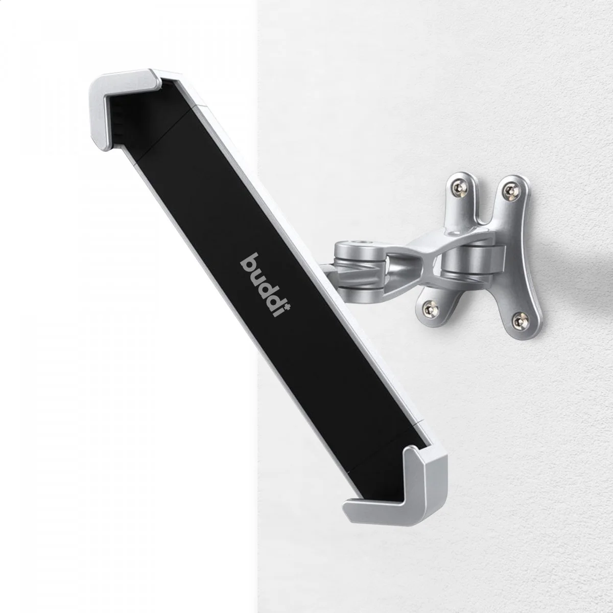 Buddi Lock Tablethouder Muur Schroefbevestiging Anti-Diefstal met Slot Zwart afbeelding 7