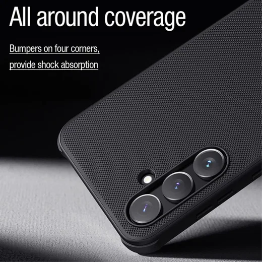 Nillkin Frosted Shield Samsung Galaxy A55 Hoesje MagSafe Zwart afbeelding 7
