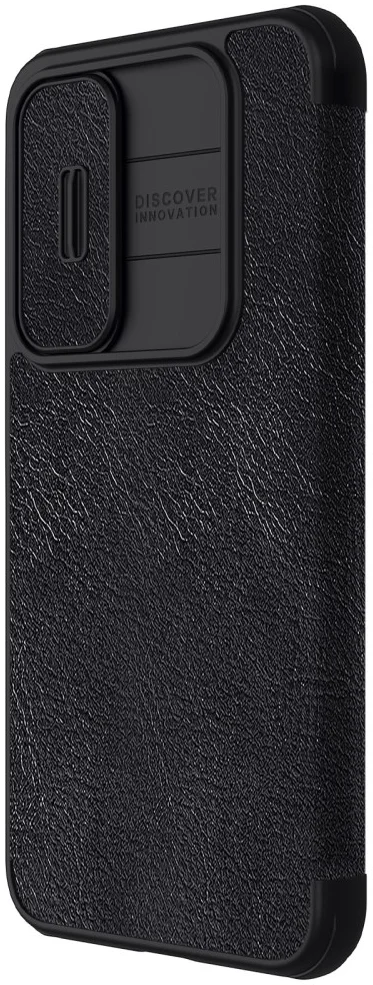 Nillkin Qin Pro Samsung Galaxy A55 Hoesje Book Case met Camera Slider Zwart afbeelding 6