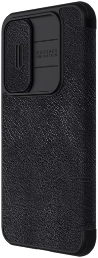 Nillkin Qin Pro Samsung Galaxy A55 Hoesje Book Case met Camera Slider Zwart afbeelding 6