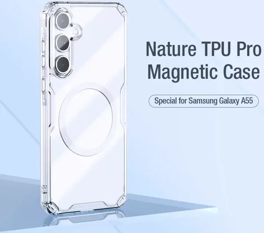 Nillkin Nature Pro Samsung Galaxy A55 Hoesje MagSafe Back Cover Wit afbeelding 8