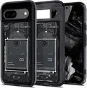 Spigen Ultra Hybrid Google Pixel 8a Hoesje Back Cover Zero One Zwart