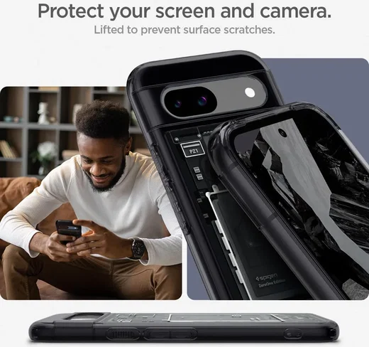 Spigen Ultra Hybrid Google Pixel 8a Hoesje Back Cover Zero One Zwart afbeelding 8