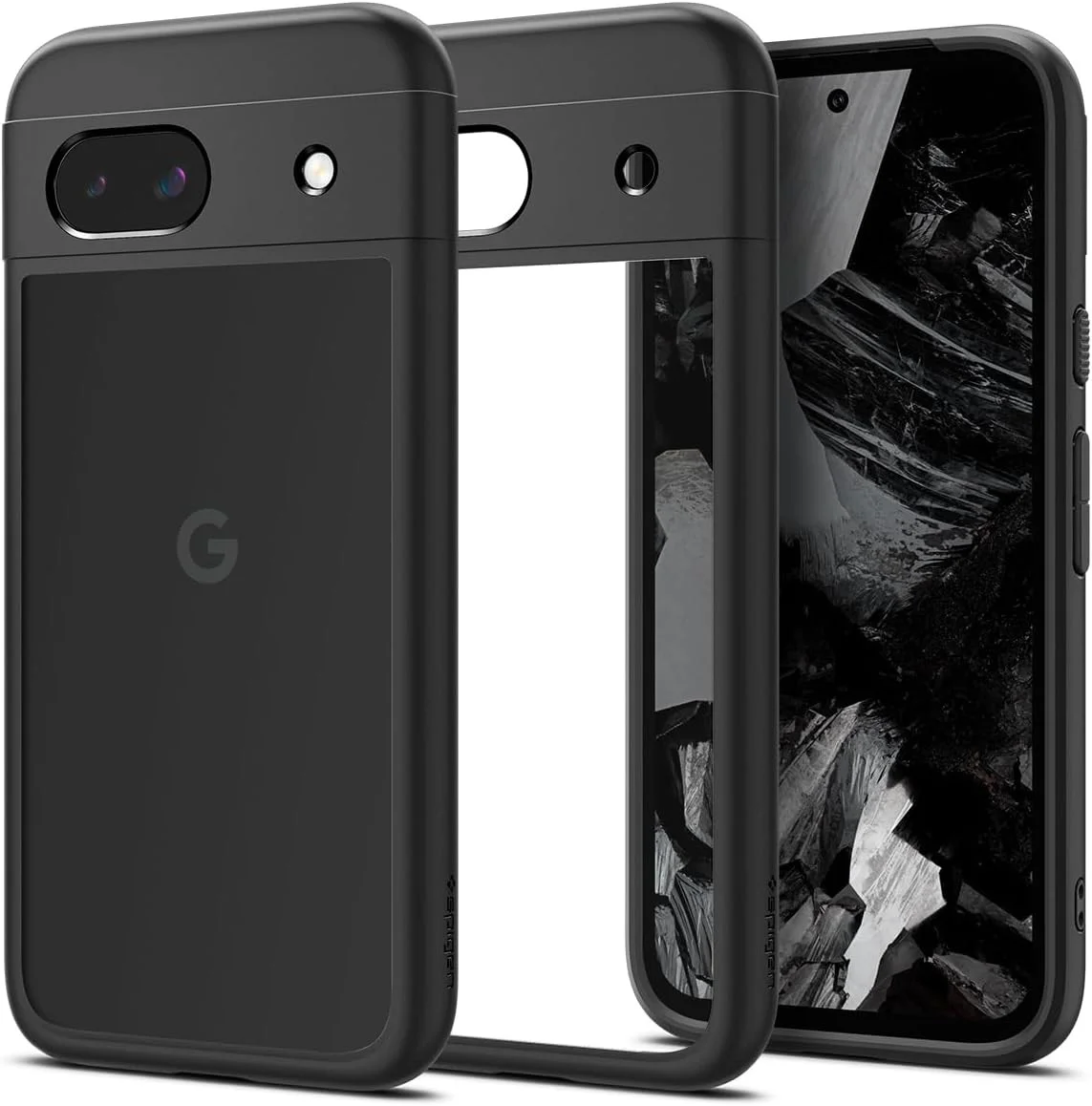 Spigen Ultra Hybrid Google Pixel 8a Hoesje Back Cover Zwart afbeelding 1