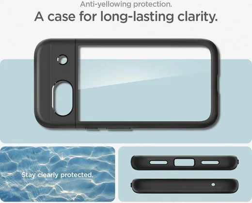 Spigen Ultra Hybrid Google Pixel 8a Hoesje Back Cover Zwart afbeelding 4