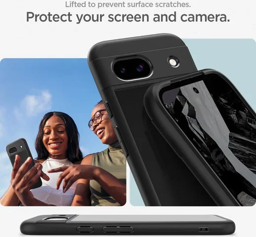 Spigen Ultra Hybrid Google Pixel 8a Hoesje Back Cover Zwart afbeelding 6
