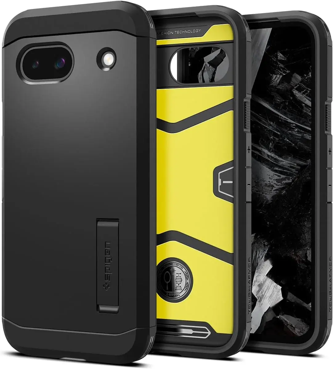 Spigen Tough Armor Google Pixel 8a Hoesje Back Cover Zwart afbeelding 1