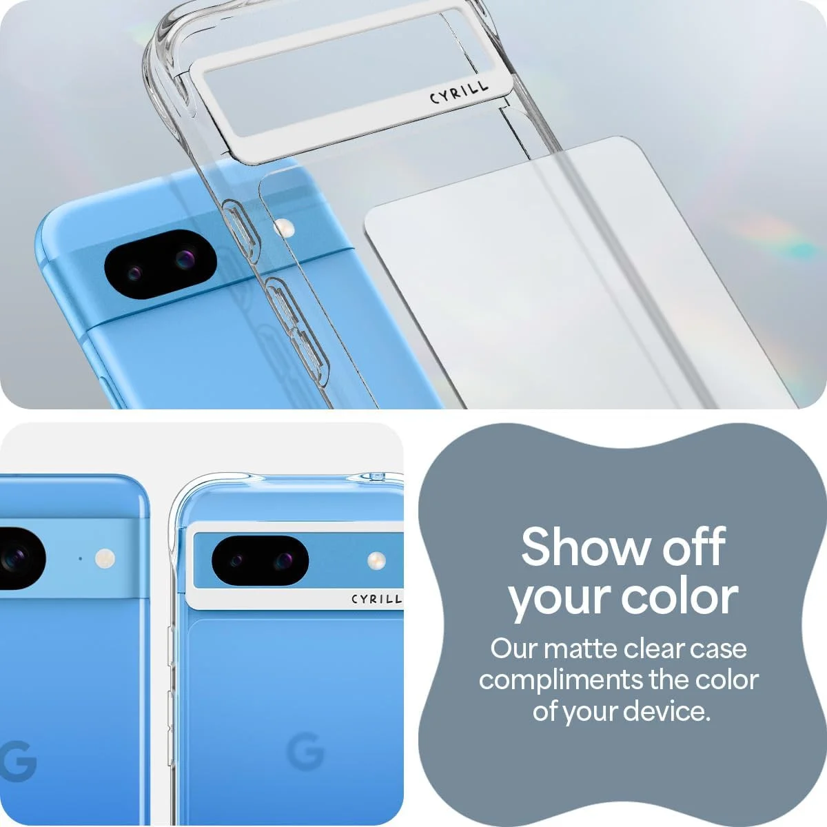 Spigen Cyrill Cecile Google  Pixel 8a Hoesje Back Cover Mat Transparant afbeelding 7