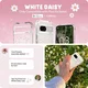 Spigen Cyrill Cecile Google Pixel 8a Hoesje Back Cover White Daisy afbeelding 3