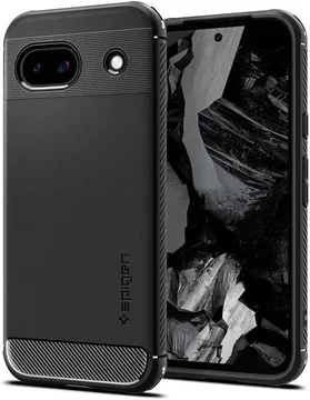 Spigen Rugged Armor Google Pixel 8a Hoesje Back Cover Zwart