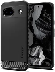 Spigen Rugged Armor Google Pixel 8a Hoesje Back Cover Zwart afbeelding