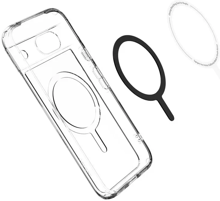 Spigen Ultra Hybrid OneTap Google Pixel 8a Hoesje Transparant Wit afbeelding 11