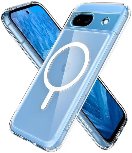 Spigen Ultra Hybrid OneTap Google Pixel 8a Hoesje Transparant Wit afbeelding 2