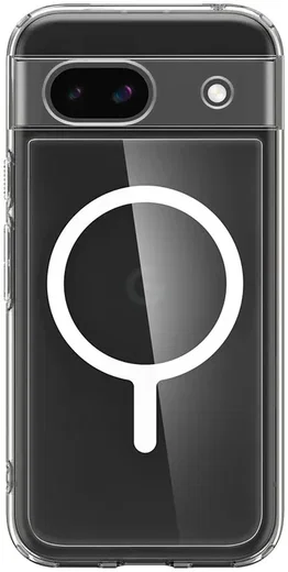 Spigen Ultra Hybrid OneTap Google Pixel 8a Hoesje Transparant Wit afbeelding 9