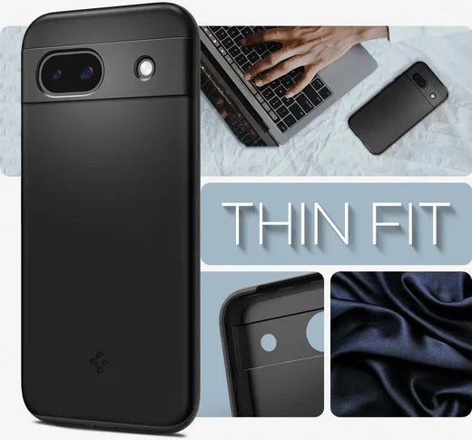 Spigen Thin Fit Google Pixel 8a Hoesje Back Cover Zwart afbeelding 3
