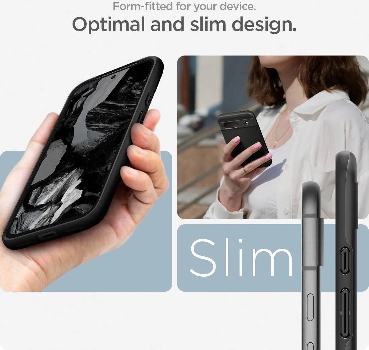 Spigen Thin Fit Google Pixel 8a Hoesje Back Cover Zwart afbeelding 7