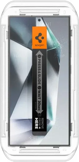 Spigen EZ Fit GLAS.tR Samsung Galaxy S24 Ultra Privacy Glass 2-Pack afbeelding 9