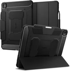 Spigen Rugged Armor Pro iPad Pro 13 (2024/2025) Hoes Book Case Zwart afbeelding