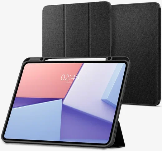Spigen Urban Fit Apple iPad Pro 13 (2024) Hoes Book Case Zwart afbeelding 2