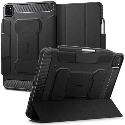 Spigen Rugged Armor Pro iPad Pro 11 (2024/2025) Hoes Zwart afbeelding 1