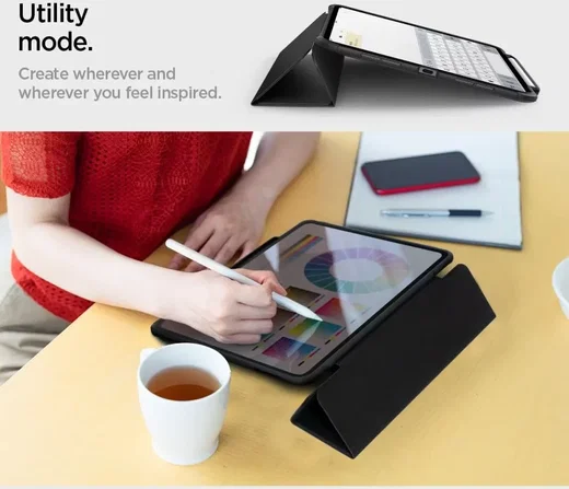 Spigen Rugged Armor Pro iPad Pro 11 (2024/2025) Hoes Zwart afbeelding 8
