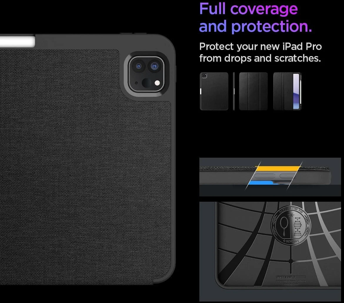 Spigen Urban Fit iPad Pro 11 (2024/2025) Hoes Book Case Zwart afbeelding 3