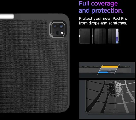 Spigen Urban Fit iPad Pro 11 (2024/2025) Hoes Book Case Zwart afbeelding 3