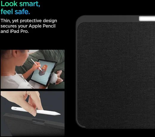 Spigen Urban Fit iPad Pro 11 (2024/2025) Hoes Book Case Zwart afbeelding 4