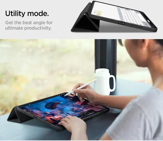Spigen Urban Fit iPad Pro 11 (2024/2025) Hoes Book Case Zwart afbeelding 7