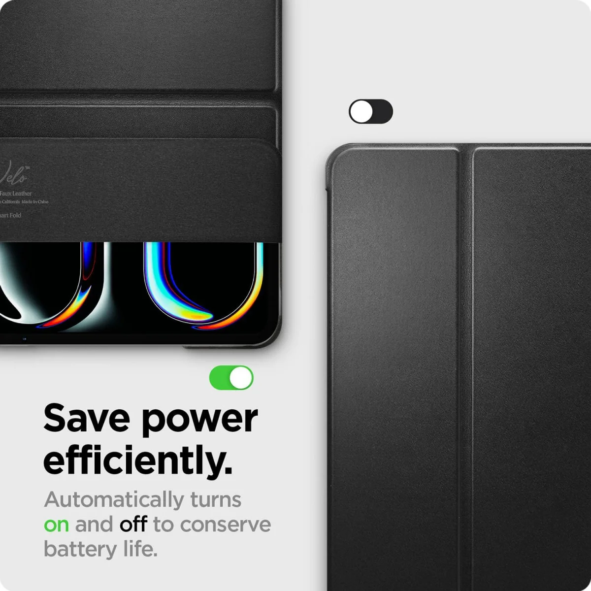 Spigen Smart Fold iPad Pro 11 (2024/2025) Hoes Book Case Tri-Fold Zwart afbeelding 3