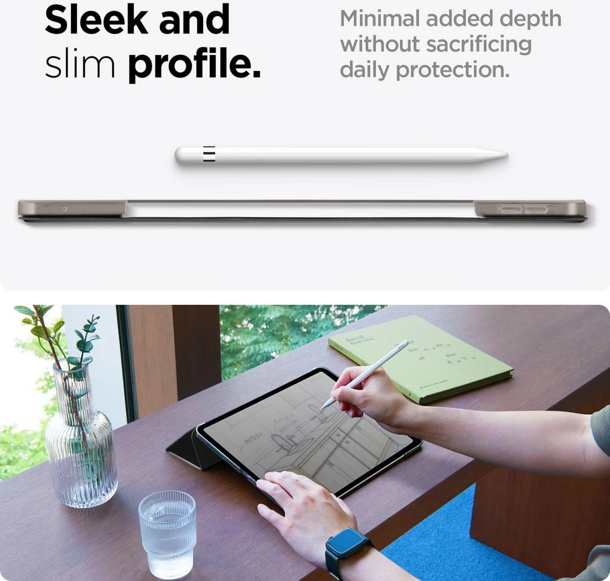 Spigen Smart Fold iPad Pro 11 (2024/2025) Hoes Book Case Tri-Fold Zwart afbeelding 5