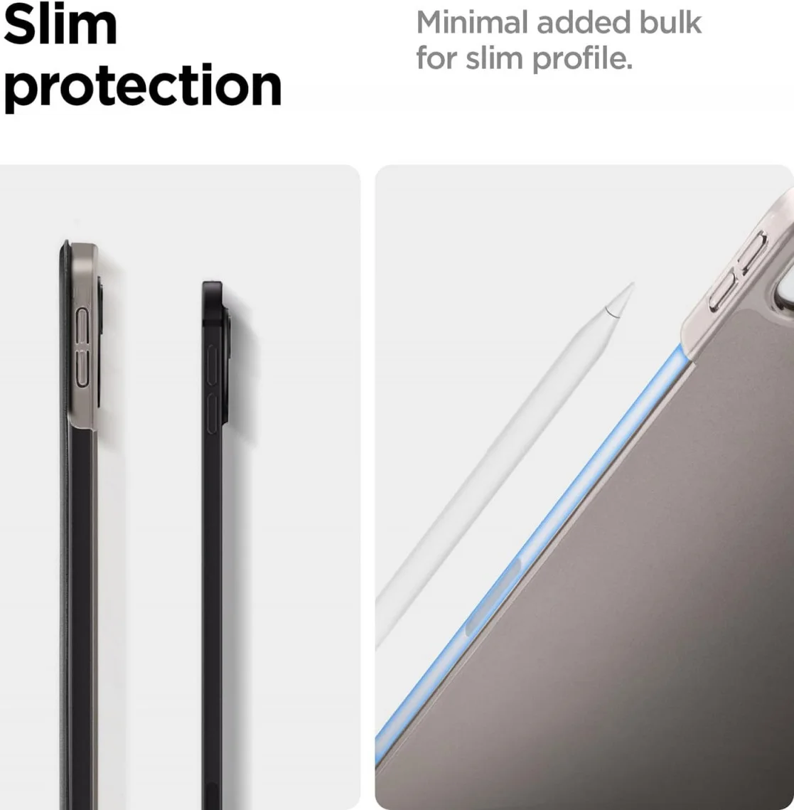 Spigen Smart Fold iPad Pro 11 (2024/2025) Hoes Book Case Tri-Fold Zwart afbeelding 7