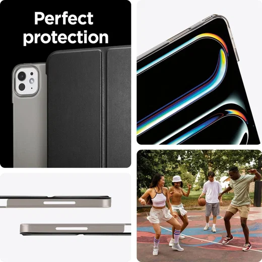 Spigen Smart Fold iPad Pro 11 (2024/2025) Hoes Book Case Tri-Fold Zwart afbeelding 8