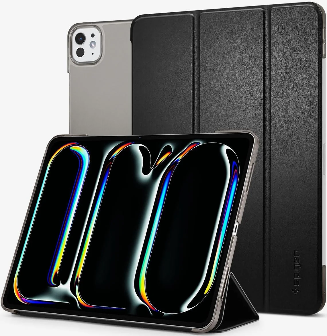 Spigen Smart Fold iPad Pro 11 (2024/2025) Hoes Book Case Tri-Fold Zwart afbeelding 1