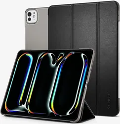 Spigen Smart Fold iPad Pro 11 (2024/2025) Hoes Book Case Tri-Fold Zwart afbeelding