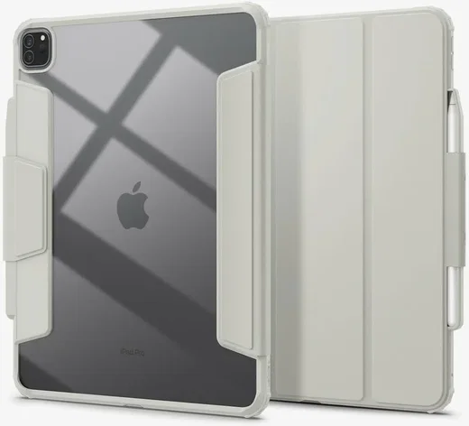 Spigen Air Skin Pro iPad Pro 13 (2024/2025) Hoes Book Case Grijs afbeelding 1