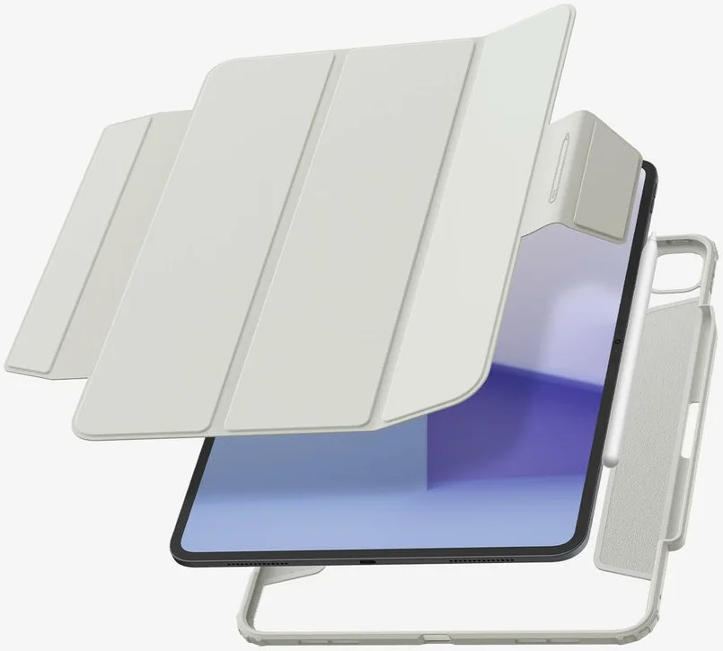 Spigen Air Skin Pro iPad Pro 13 (2024/2025) Hoes Book Case Grijs afbeelding 2