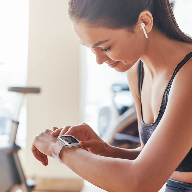 Spigen Liquid Crystal Pro Apple Watch 41MM/40MM Hoesje en Bandje Transparant afbeelding 11