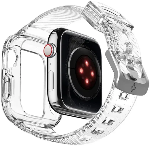 Spigen Liquid Crystal Pro Apple Watch 41MM/40MM Hoesje en Bandje Transparant afbeelding 15