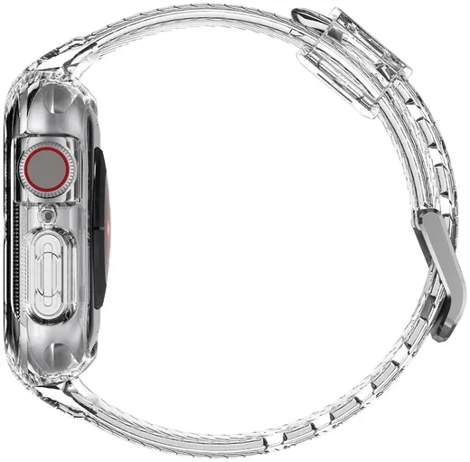 Spigen Liquid Crystal Pro Apple Watch 41MM/40MM Hoesje en Bandje Transparant afbeelding 17