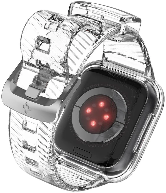 Spigen Liquid Crystal Pro Apple Watch 41MM/40MM Hoesje en Bandje Transparant afbeelding 19