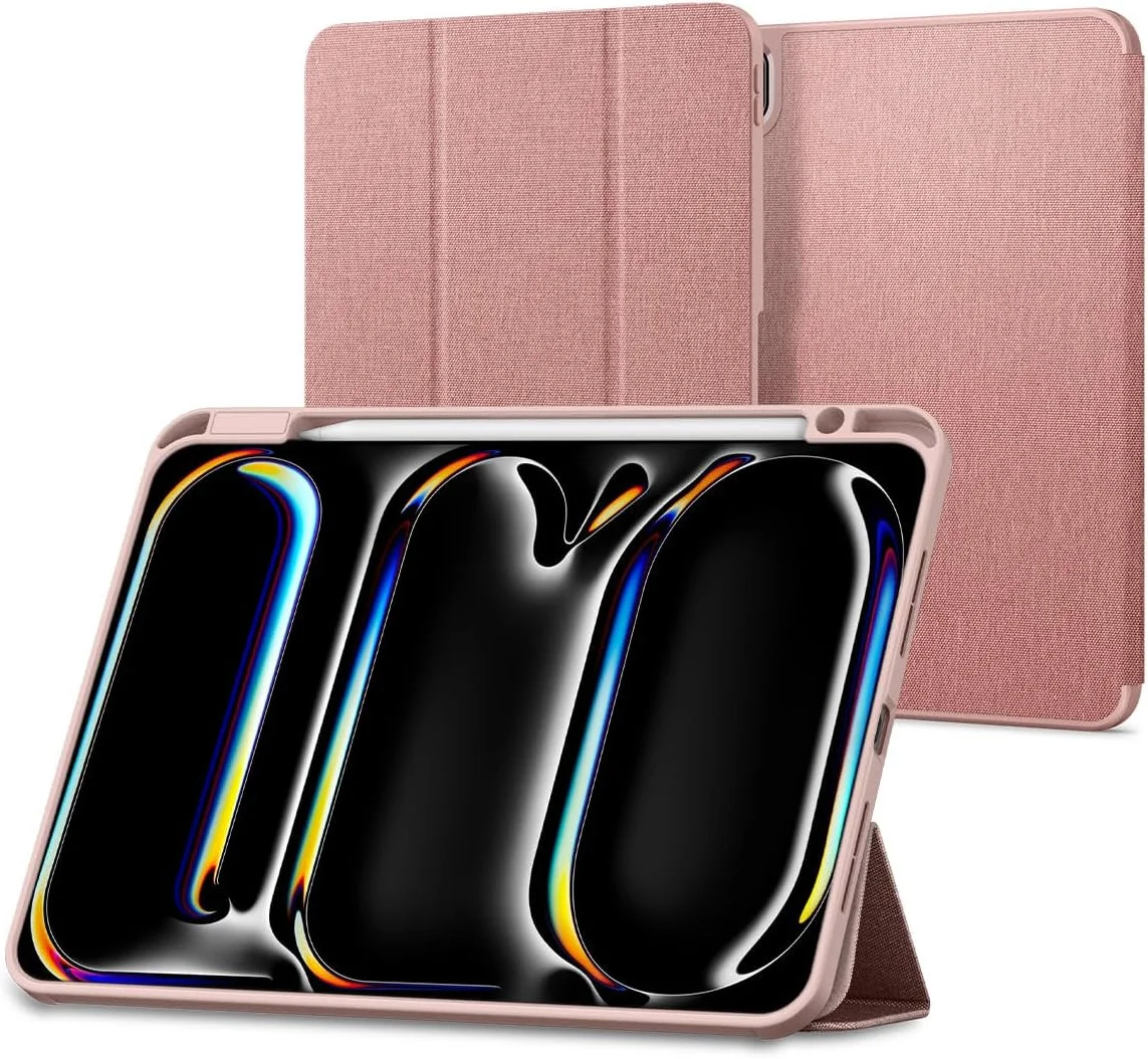 Spigen Urban Fit iPad Pro 11 (2024/2025) Hoes Book Case Roze afbeelding 1